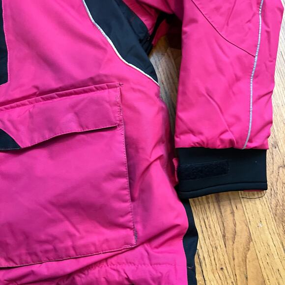 Polar Fire Coat Womens Large Hooded Thick Winter Jacket Pink Ski - Picture 3 of 12